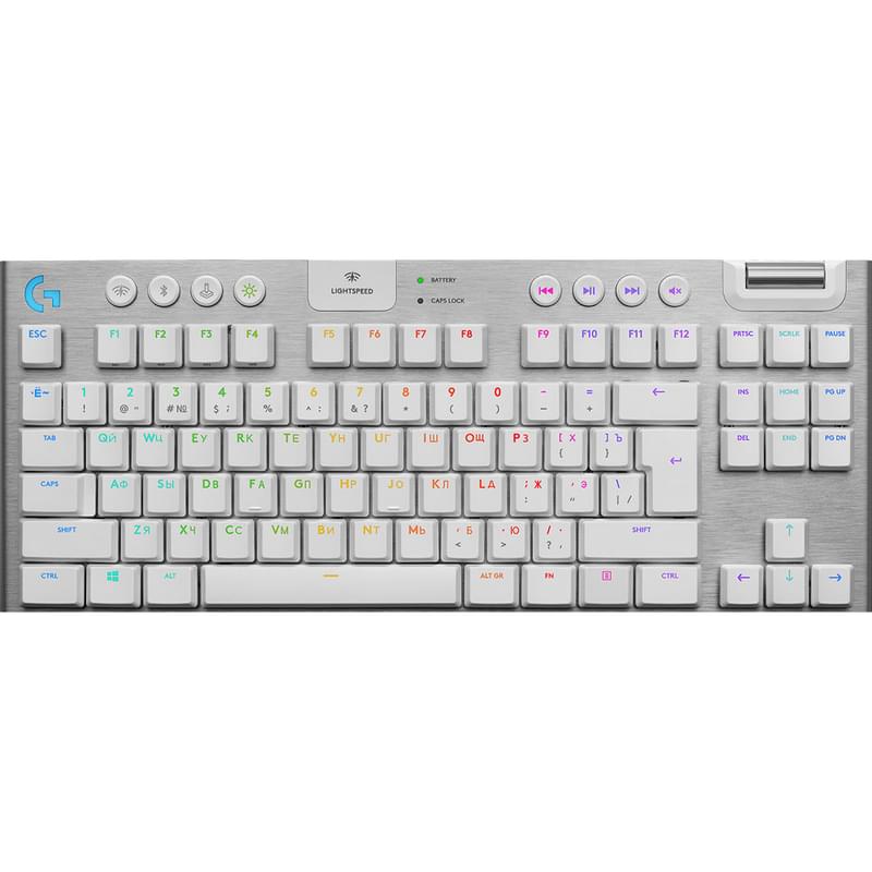 Игровая клавиатура беспроводная Logitech G915 TKL, White (920-010117) - фото #0, Technodom.kz