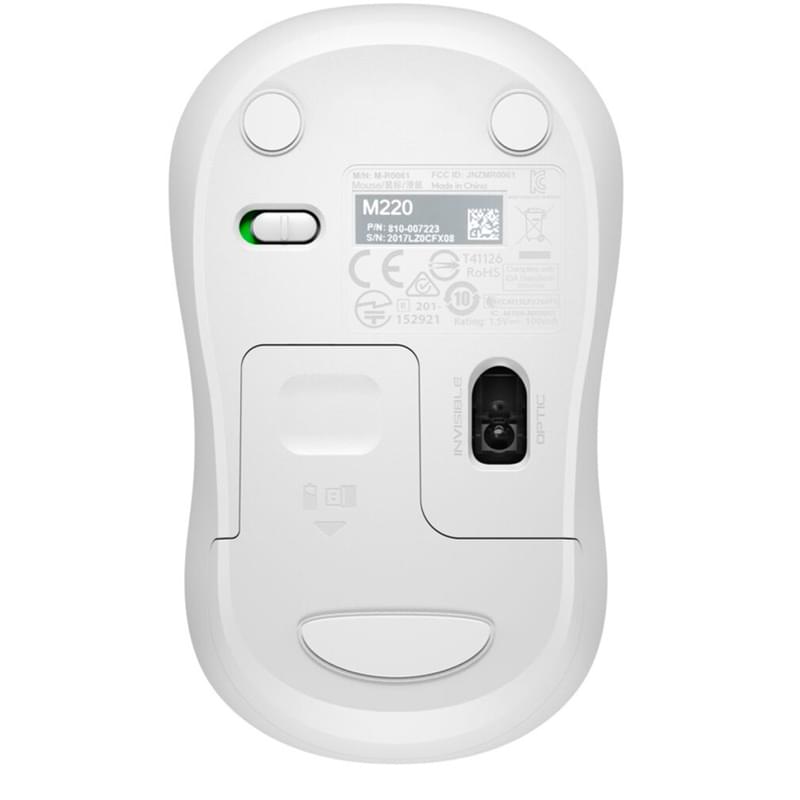 Мышка беспроводная USB Logitech M220 Silent, White (910-006128) - фото #1, Technodom.kz