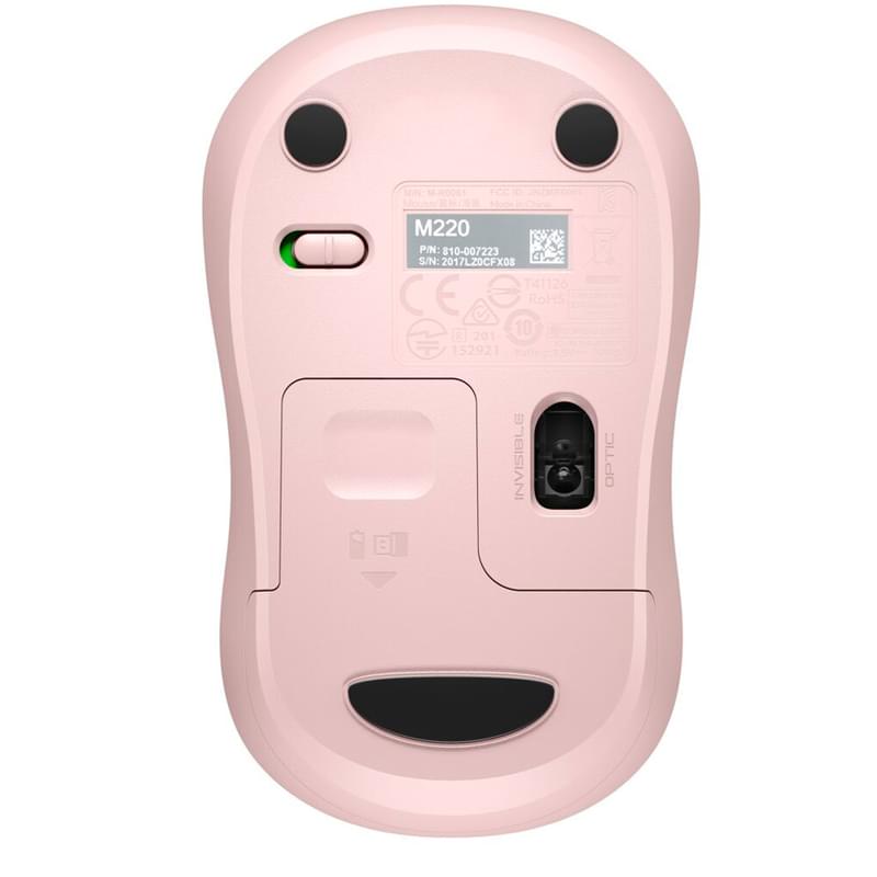 Мышка беспроводная USB Logitech M220 Silent, Rose (910-006129) - фото #2, Technodom.kz