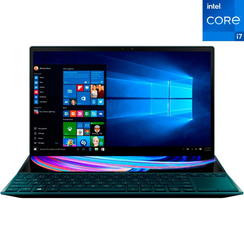 Ультрабук Asus ZenBook Duo 14 UX482EA i7 1165G7 / 16ГБ / 1000SSD / 14 / Win10 / (UX482EA-KA259R) - фото #0, Technodom.kz