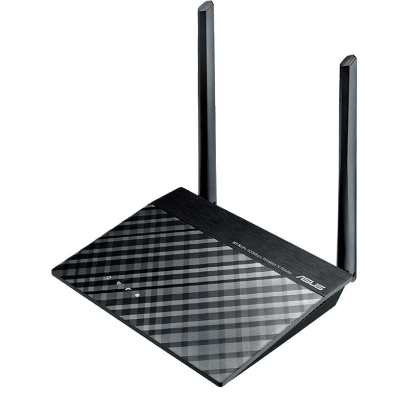 Беспроводной маршрутизатор, ASUS RT-N12 Plus, 4 порта + Wi-Fi, 300 Mbps (90IG01N0-BM3010) - фото #1, Technodom.kz