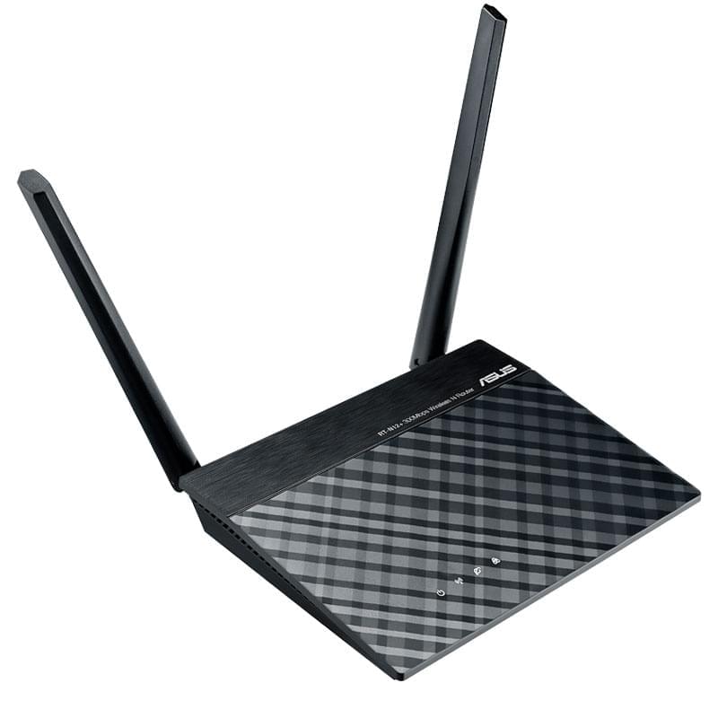 Беспроводной маршрутизатор, ASUS RT-N12 Plus, 4 порта + Wi-Fi, 300 Mbps (90IG01N0-BM3010) - фото #2, Technodom.kz