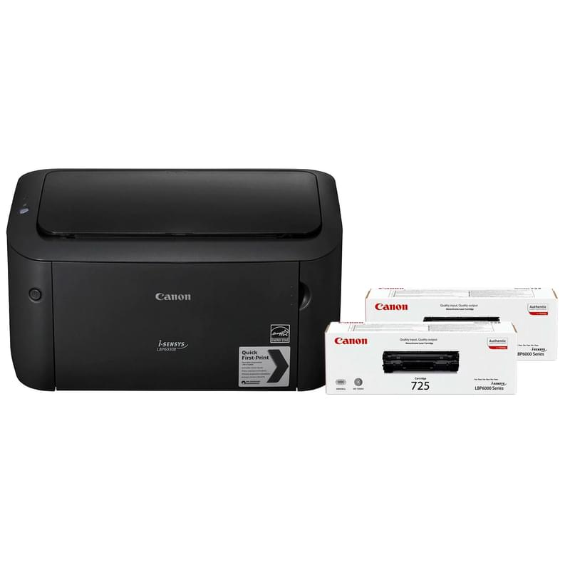 Canon i-SENSYS Лазерлік принтері LBP-6030B А4 + 2 бірл. Картридж Canon 725 (8468B042) - фото #0, Technodom.kz