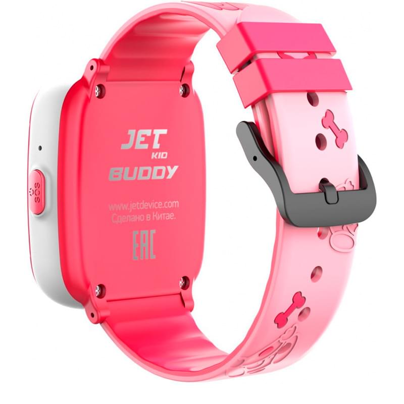 Детские смарт-часы с GPS трекером Jet KID Buddy, Розовый (JET Buddy Pink) - фото #3, Technodom.kz