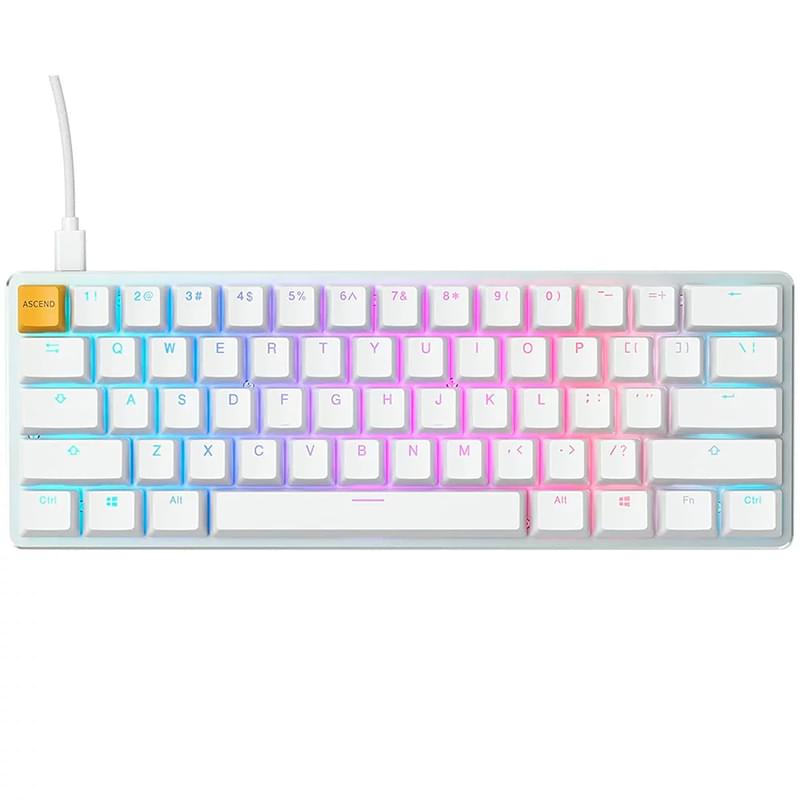 Игровая клавиатура Glorious GMMK Compact - Brown Switch, White (GLO-GMMK-COM-BRN-W) - фото #0, Technodom.kz