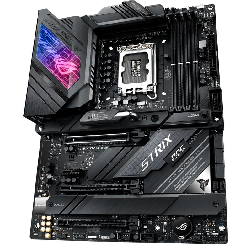 Материнская плата Asus ROG STRIX Z690-E GAMING WIFI LGA1700 4DDR5 PCI-E 3x16 1x1 (HDMI+DP) ATX - фото #4, Technodom.kz