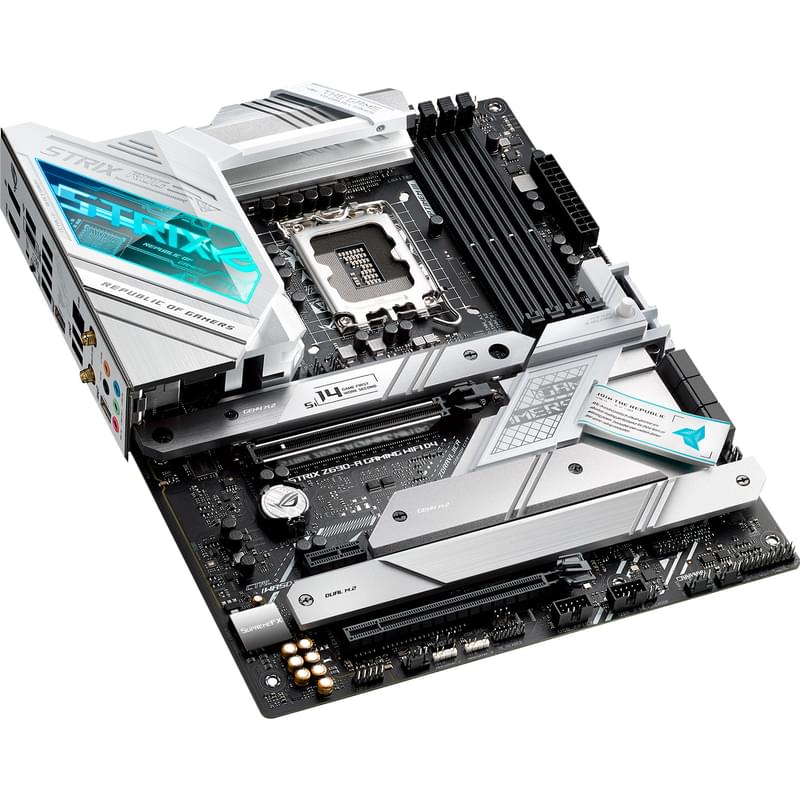 Материнская плата Asus ROG STRIX Z690-A GAMING WIFI D4 LGA1700 4DDR4 PCI-E 2x16 1x1 (HDMI+DP) ATX - фото #5, Technodom.kz