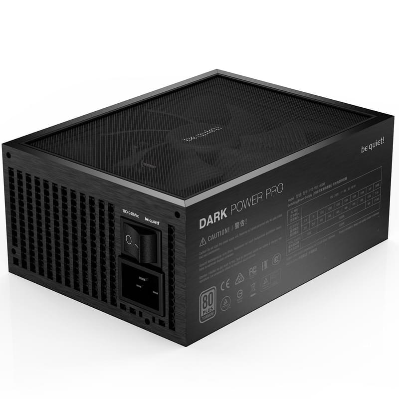 Блок питания 1500W Bequiet! Dark Power Pro 12 ATX 80 PLUS Titanium 10x6+2pin, 4+4pin (BN312) - фото #2, Technodom.kz