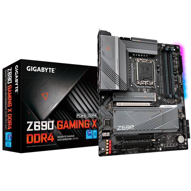 Материнская плата Gigabyte Z690 GAMING X DDR4 LGA1700 4DDR4 PCI-E 3x16 (HDMI+DP) ATX - фото #4, Technodom.kz