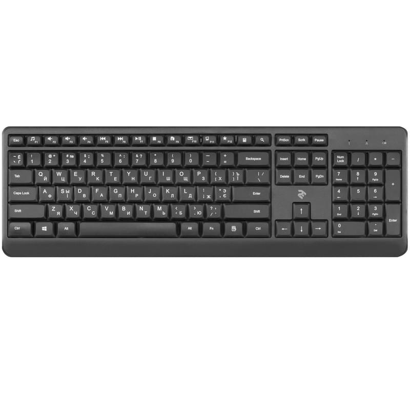 USB 2E KS220 сымсыз пернетақтасы, Black (2E-KS220WB) - фото #0, Technodom.kz