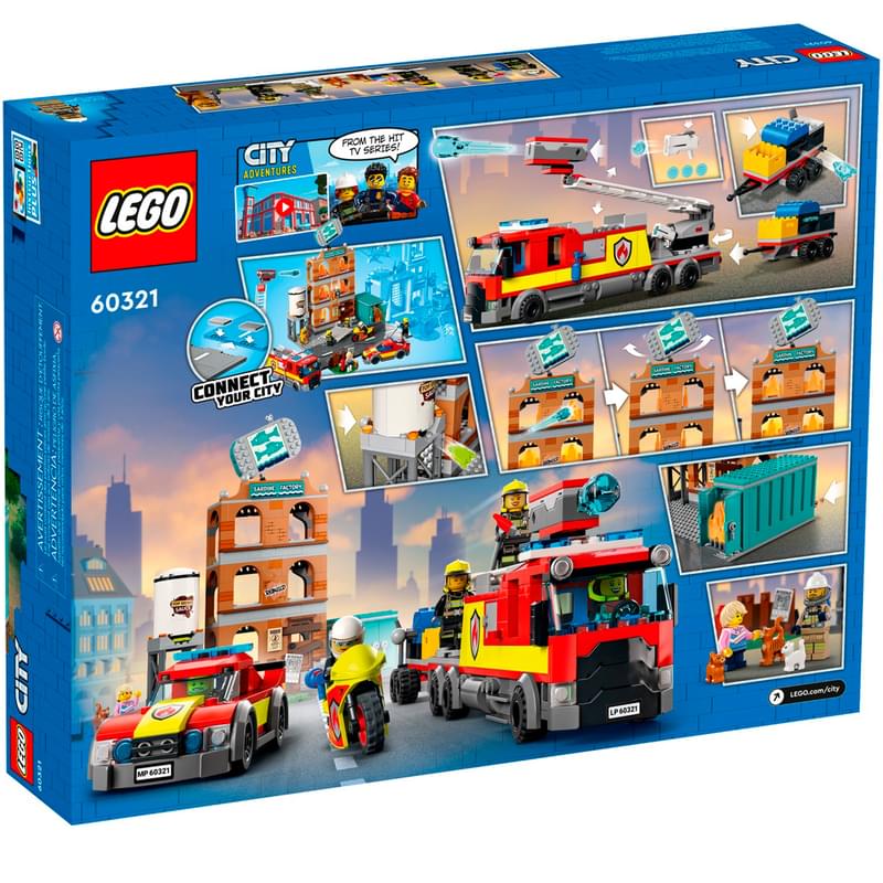 Конструктор LEGO City Пожарная команда (60321) - фото #1, Technodom.kz