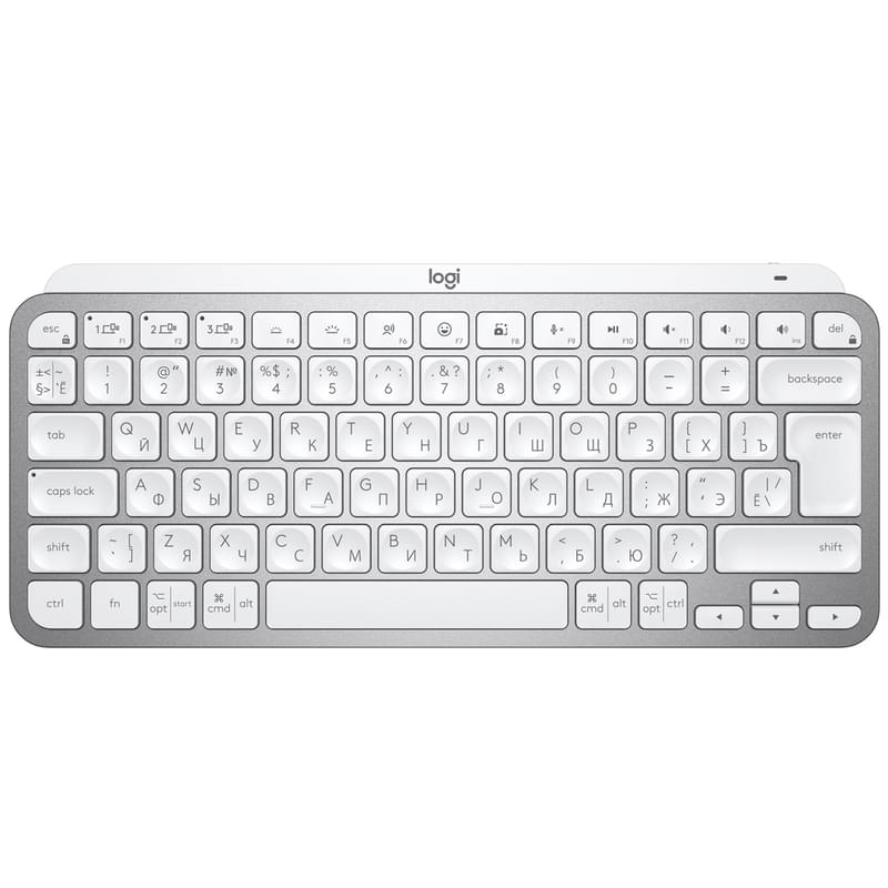 Клавиатура беспроводная USB/BT Logitech MX Keys Mini, Pale Grey (920-010502) - фото #0, Technodom.kz