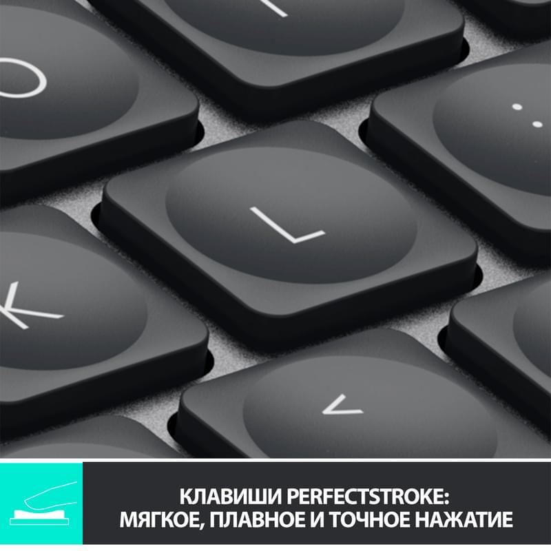 Клавиатура беспроводная USB/BT Logitech MX Keys Mini, Graphite (920-010501) - фото #9, Technodom.kz