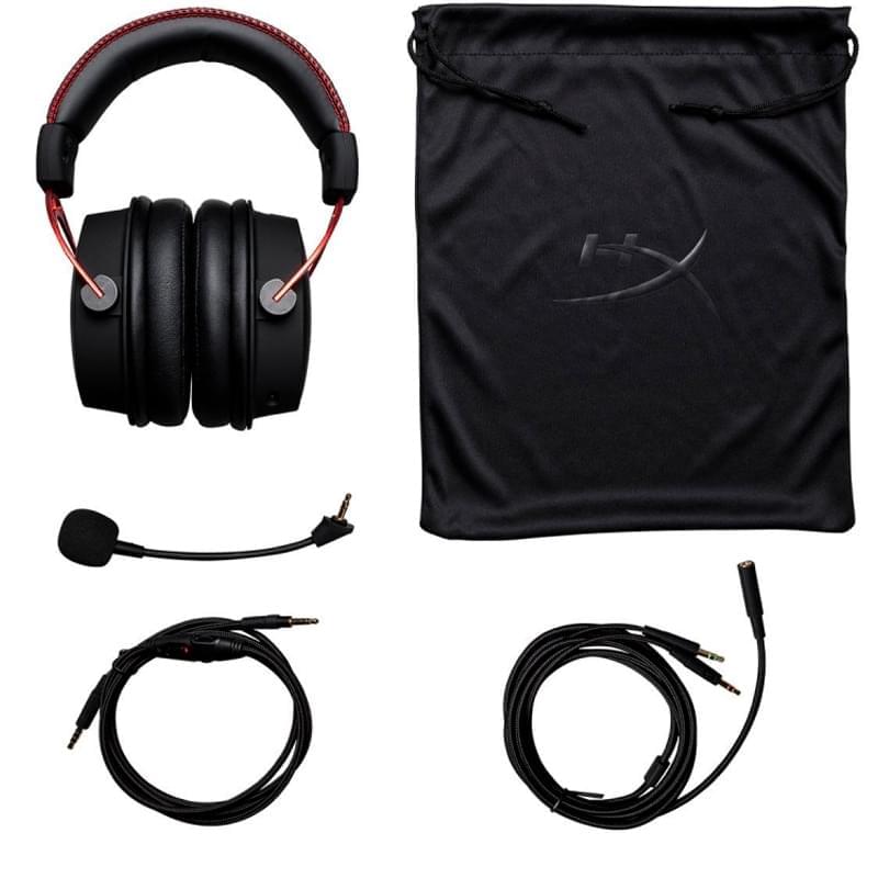 Игровая гарнитура HyperX Cloud Alpha, Black/Red (4P5L1AX#ARL) - фото #3, Technodom.kz