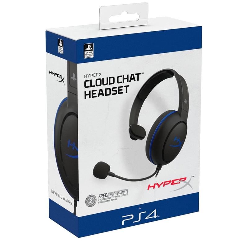 Игровая гарнитура HyperX Cloud Chat PS4, Black/Blue (4P5J3AM#ABB) - фото #4, Technodom.kz
