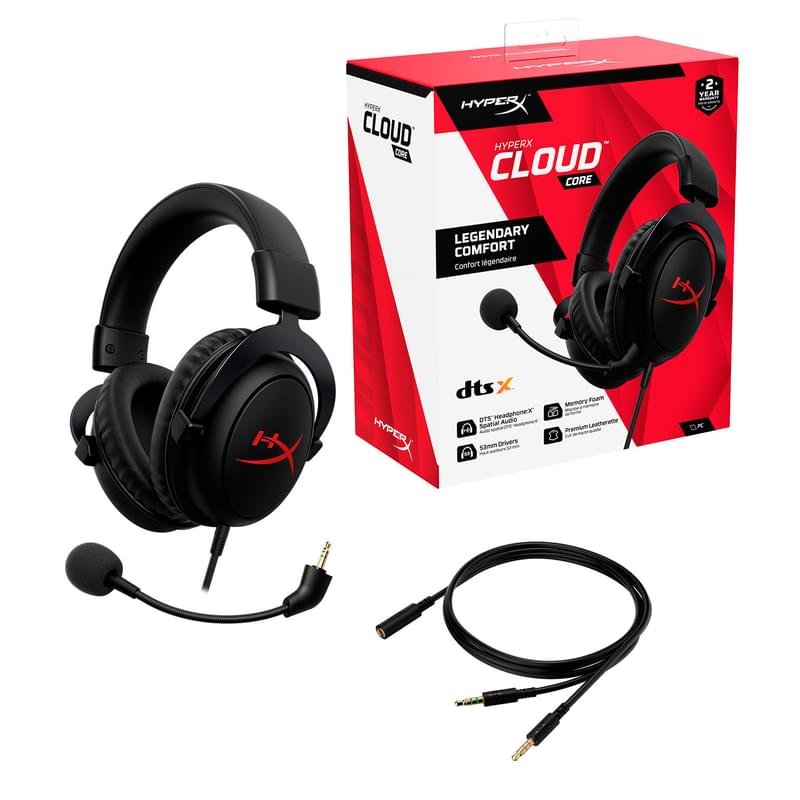 Игровая гарнитура HyperX Cloud Core DTS, Black (4P4F2AA) - фото #6, Technodom.kz