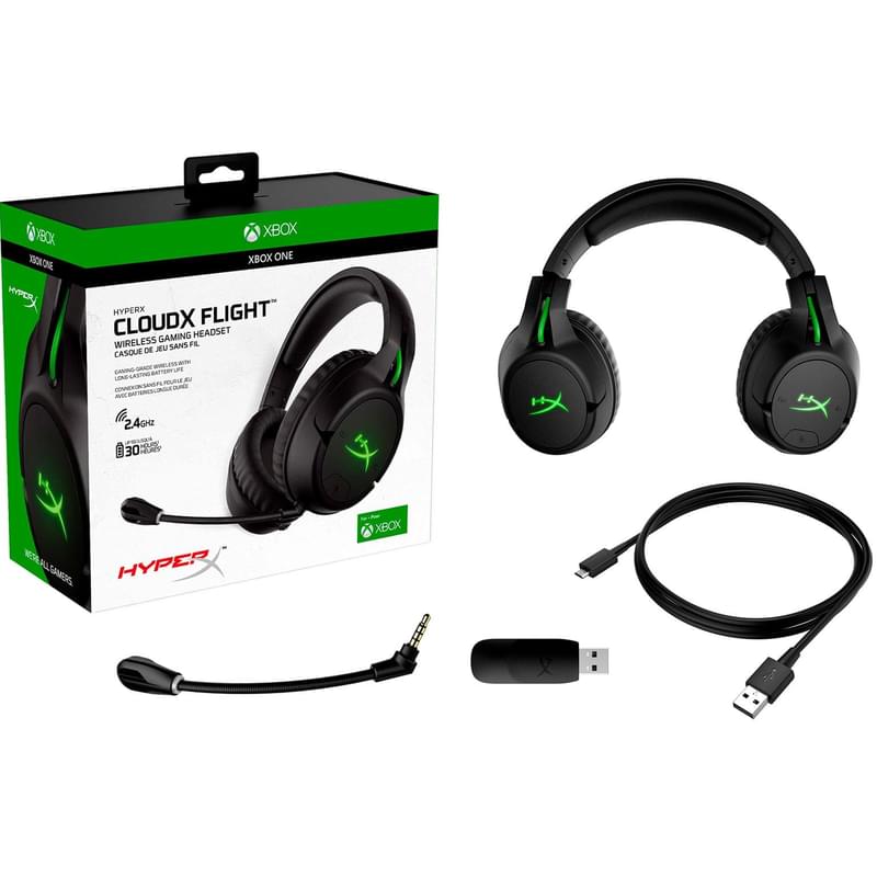 Игровая гарнитура беспроводная HyperX Cloud Flight, Black (4P5L4AM#ABB) - фото #6, Technodom.kz