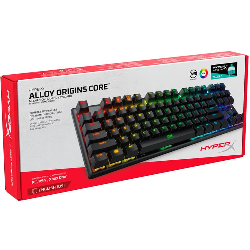 Игровая клавиатура HyperX Alloy Origins Core RGB, Red Switch (4P5P3AX#ACB) - фото #5, Technodom.kz