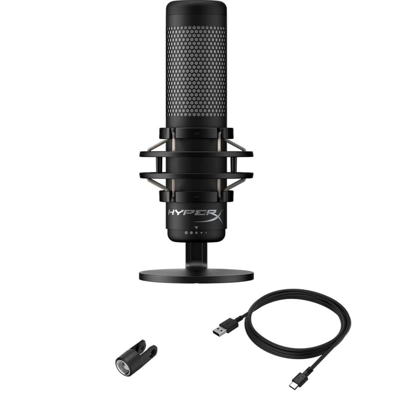 Микрофон игровой HyperX QuadCast S, Black (4P5P7AA) - фото #6, Technodom.kz
