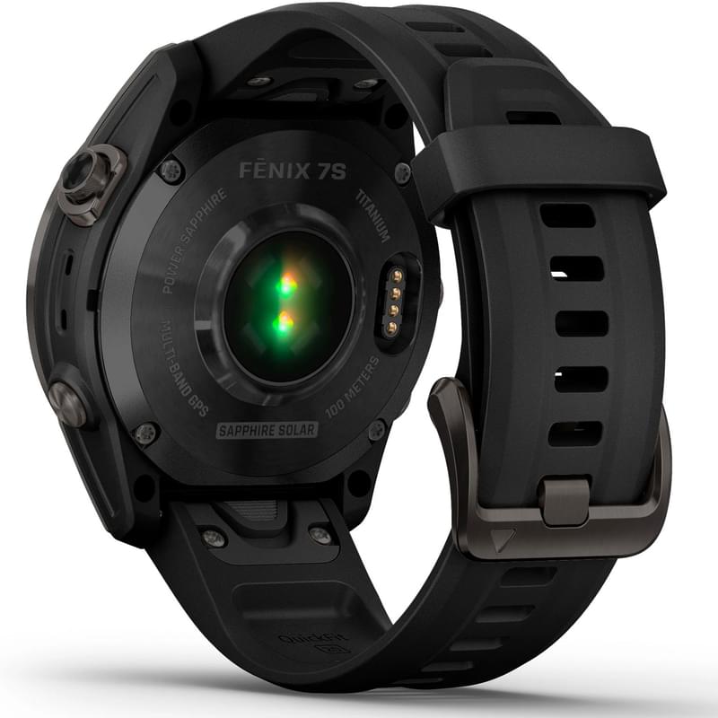 Смарт часы Garmin Fenix 7S Sapphire Solar, Carbon Gray DLC Titanium with Black Band - фото #4, Technodom.kz