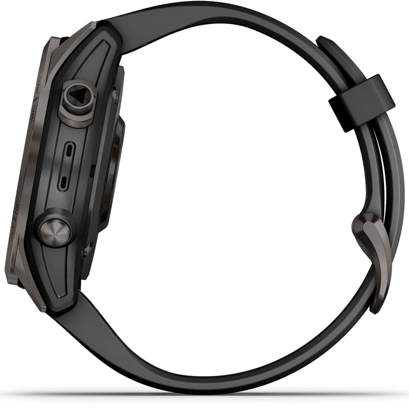 Смарт часы Garmin Fenix 7S Sapphire Solar, Carbon Gray DLC Titanium with Black Band - фото #5, Technodom.kz