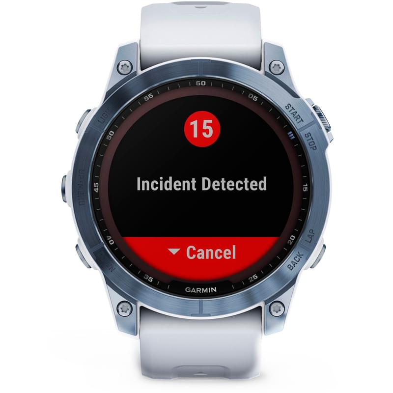 Смарт-часы Garmin Fenix 7 Sapphire Solar, Blue DLC Titanium with Whitestone Band (010-02540-25) - фото #6, Technodom.kz