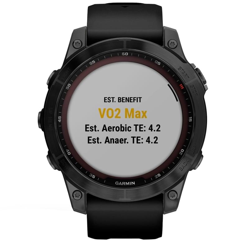 Смарт-часы Garmin Fenix 7 Sapphire Solar, Black DLC Titanium with Black Band (010-02540-35) - фото #1, Technodom.kz