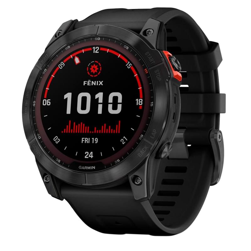 Смарт-часы Garmin Fenix 7X Solar, Slate Gray with Black Band (010-02541-01) - фото #0, Technodom.kz