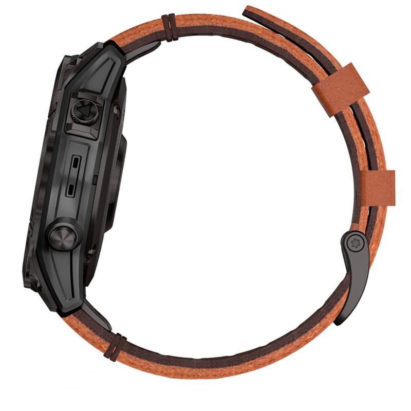 Смарт-часы Garmin EPIX gen 2, Sapphire, Black/Gray DLC Titanium with Chestnut (010-02582-30) - фото #3, Technodom.kz