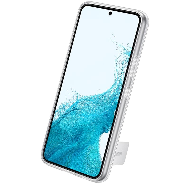 Чехол для Samsung Galaxy S22 Clear Standing Cover, Transparent (EF-JS901CTEGRU) - фото #5, Technodom.kz