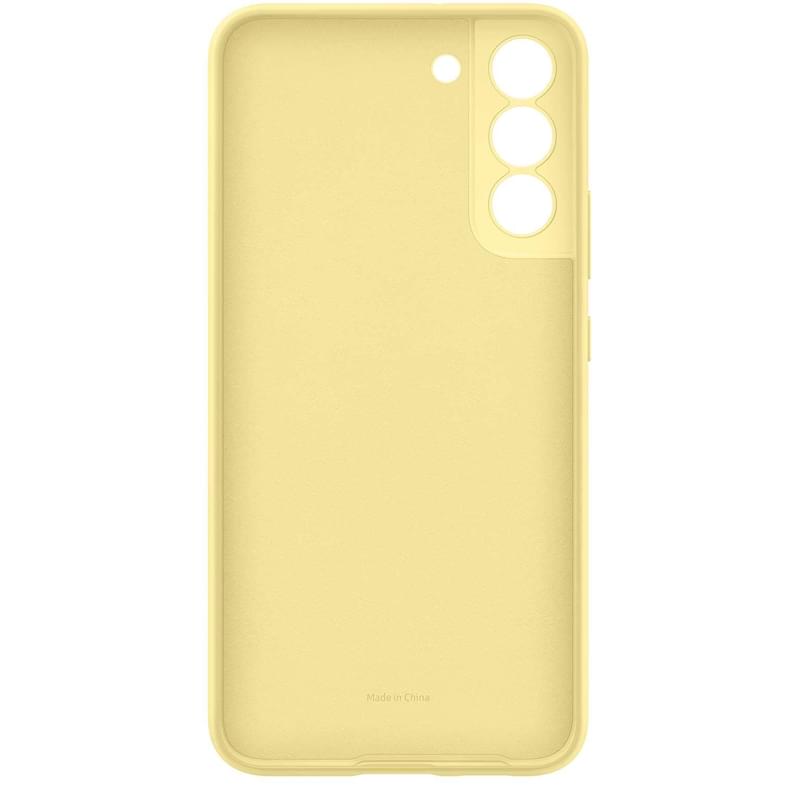Чехол для Samsung Galaxy S22+ Silicone Cover, Butter Yellow (EF-PS906TYEGRU) - фото #2, Technodom.kz