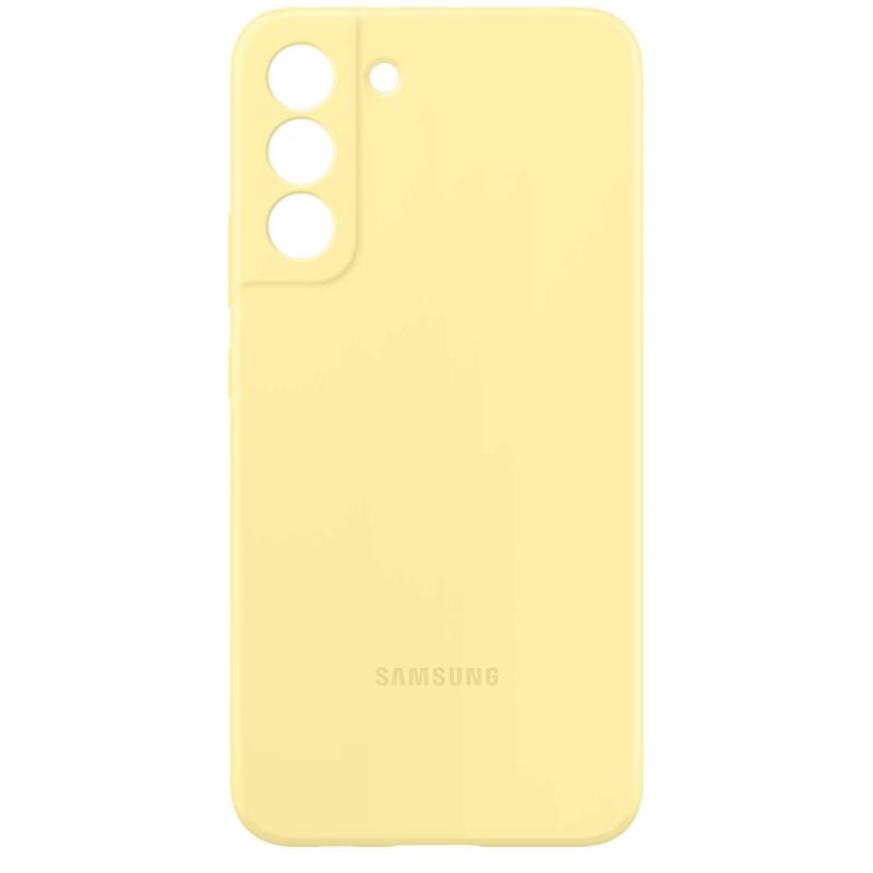 Чехол для Samsung Galaxy S22+ Silicone Cover, Butter Yellow (EF-PS906TYEGRU) - фото #3, Technodom.kz