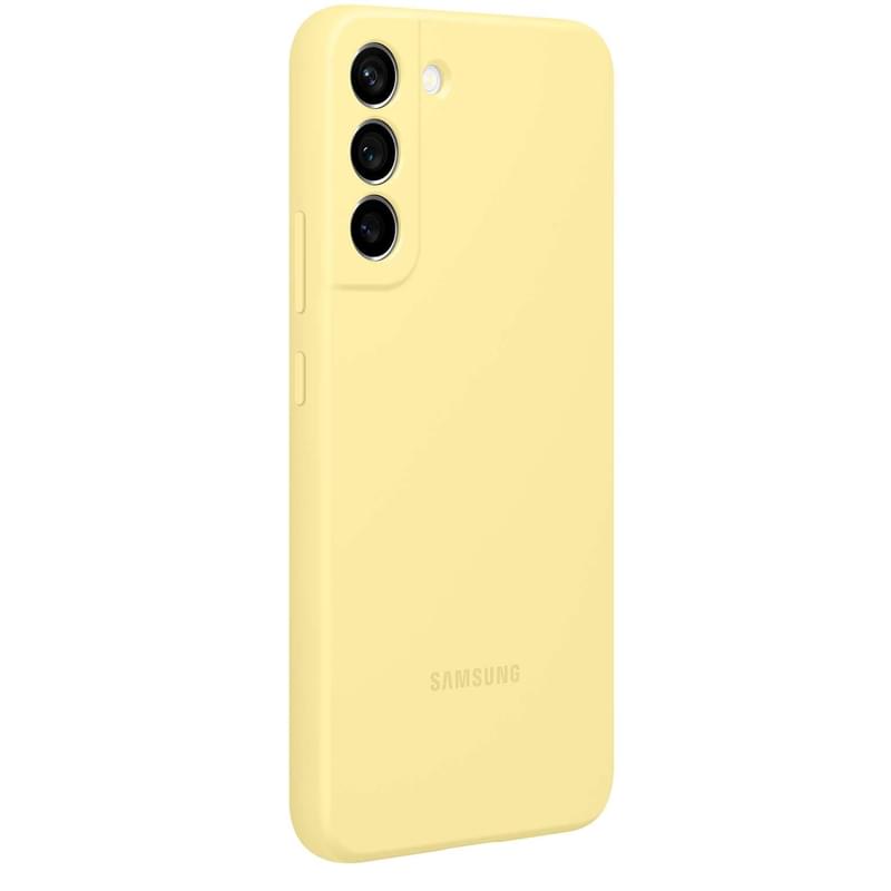 Чехол для Samsung Galaxy S22+ Silicone Cover, Butter Yellow (EF-PS906TYEGRU) - фото #4, Technodom.kz