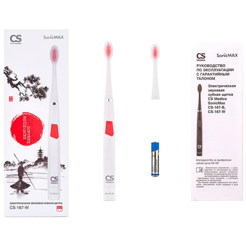 CS Medica SonicMax CS-167-W тіс щеткасы (ақ) - фото #8, Technodom.kz