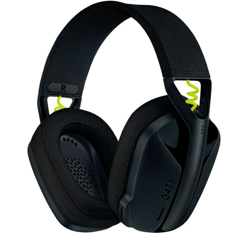 Игровая гарнитура беспроводная Logitech G435 LightSpeed, Black (981-001050) - фото #0, Technodom.kz