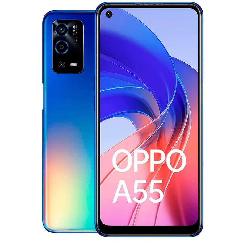 Смартфон OPPO A55 4/64GB Rainbow Blue - фото #0, Technodom.kz