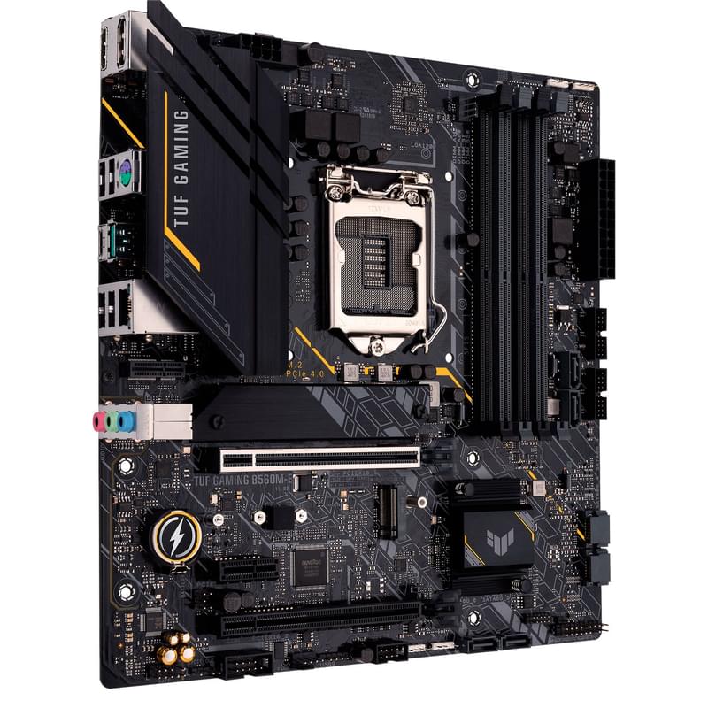 Asus TUF GAMING Жүйелік тақшасы B560M-E LGA1200 4DDR4 PCI-E 2x16 1x1 (HDMI+DP) mATX - фото #1, Technodom.kz