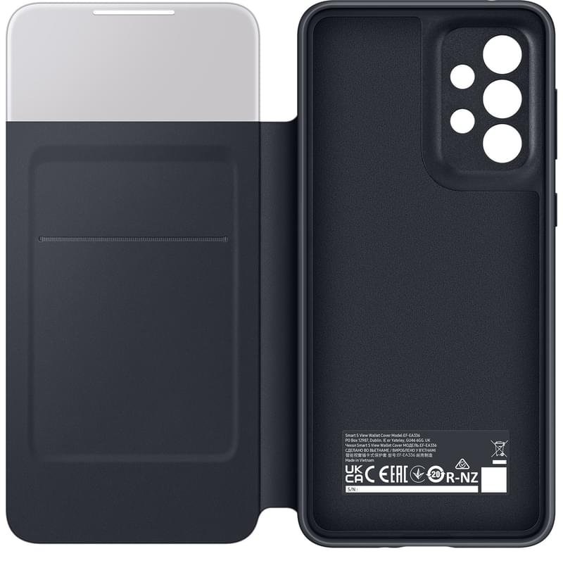 Чехол для Samsung Galaxy A33, Smart S View Wallet Cover, Black (EF-EA336PBEGRU) - фото #3, Technodom.kz