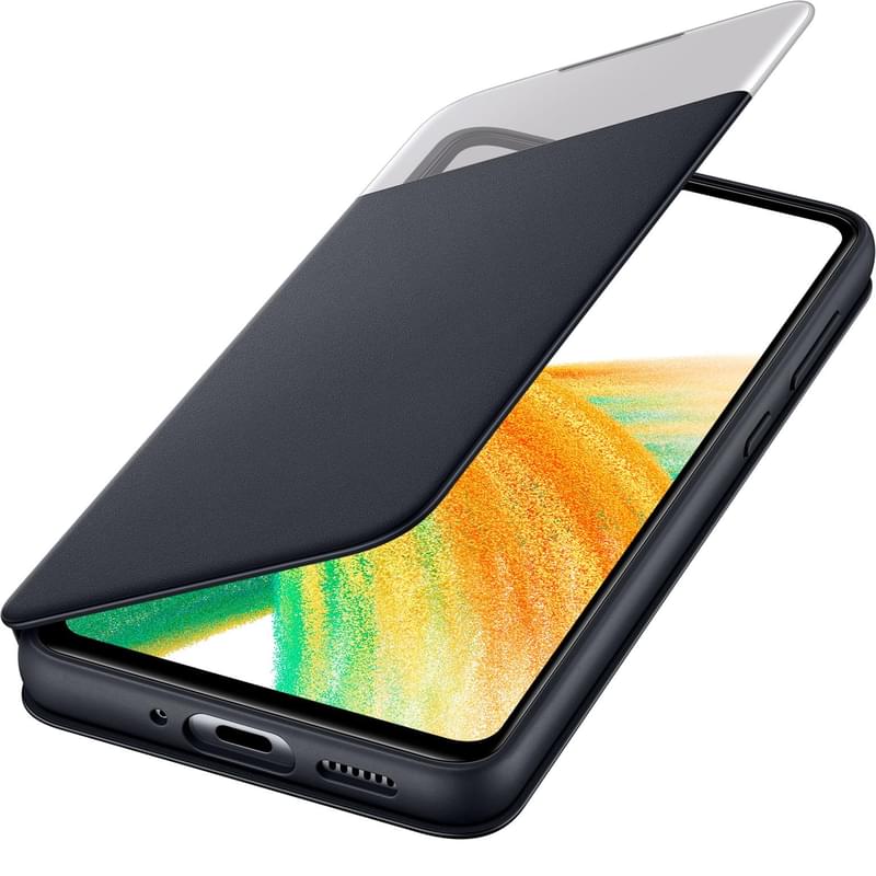 Чехол для Samsung Galaxy A33, Smart S View Wallet Cover, Black (EF-EA336PBEGRU) - фото #4, Technodom.kz