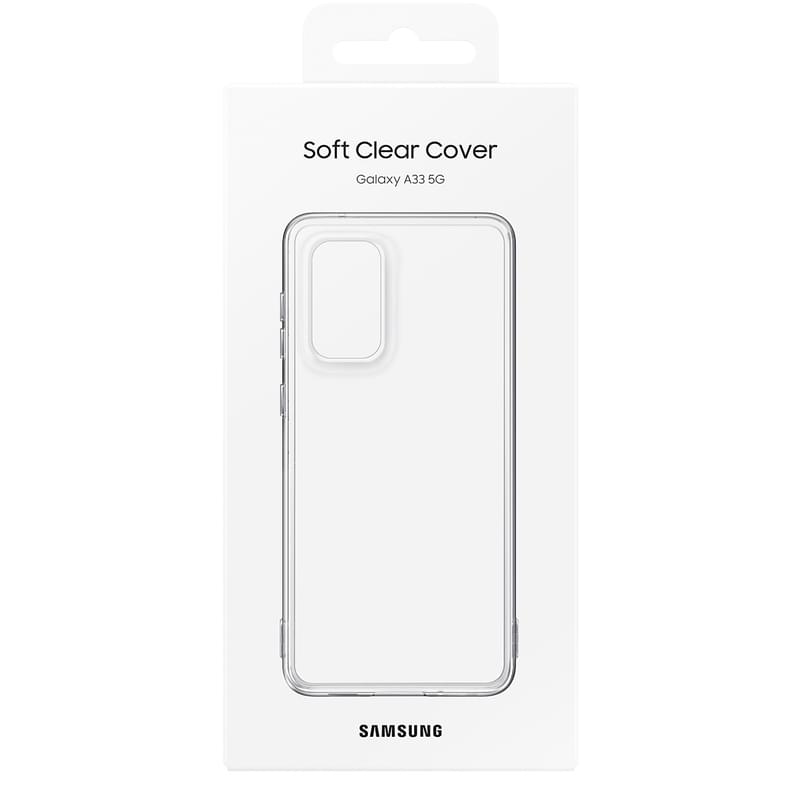 Чехол для Samsung Galaxy A33, Soft Clear Cover, Transparent (EF-QA336TTEGRU) - фото #5, Technodom.kz