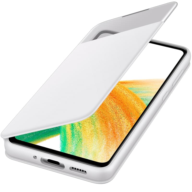 Чехол для Samsung Galaxy A33, Smart S View Wallet Cover, White (EF-EA336PWEGRU) - фото #2, Technodom.kz
