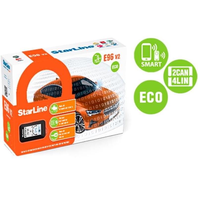 Автомобильная сигнализация StarLine SL E96 v2 BT ECO 2CAN-4LIN - фото #0, Technodom.kz