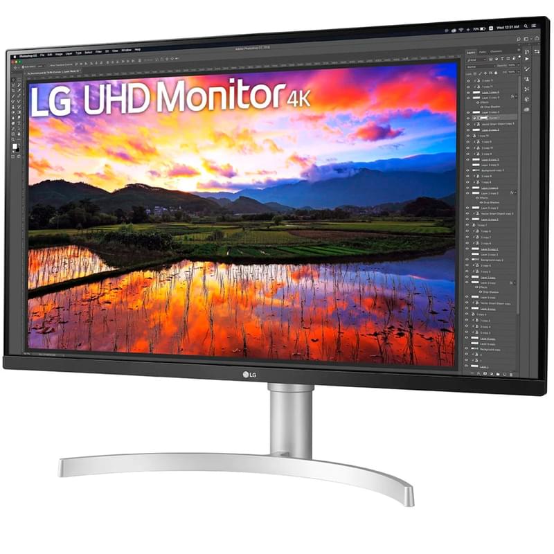 32" LG 32UN650-W Мониторы 3840×2160 16:9 IPS 60ГЦ (2HDMI+DP) White - фото #2, Technodom.kz