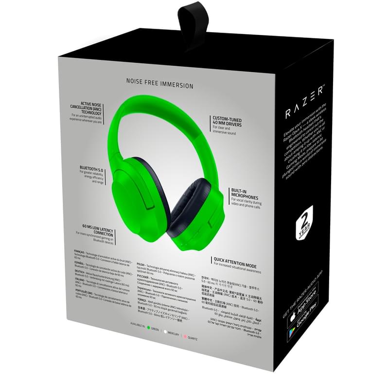 Игровая гарнитура беспроводная Razer Opus X, Green (RZ04-03760400-R3M1) - фото #7, Technodom.kz