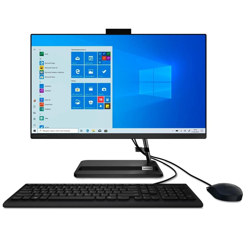 23,8" Lenovo IdeaCentre AIO 3 24ADA6 Black Моноблогы (R33250U-8-256-W-FHD) (F0FX008TRK) - фото #0, Technodom.kz