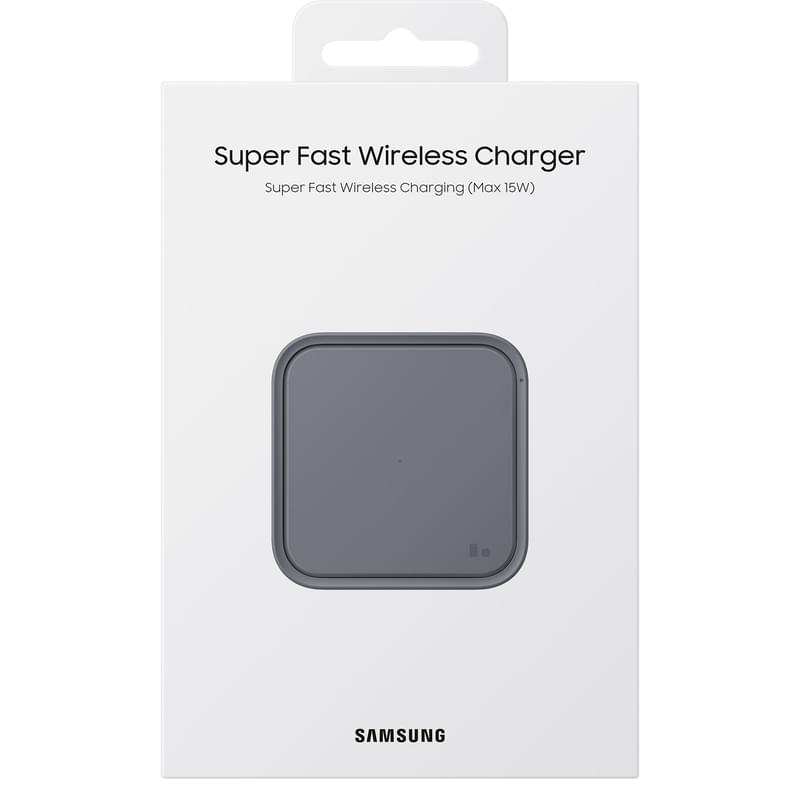 Беспроводное зарядное устройство Wireless Charger Pad 15W+Адаптер, Samsung, Черный (EP-P2400TBRGRU) - фото #5, Technodom.kz