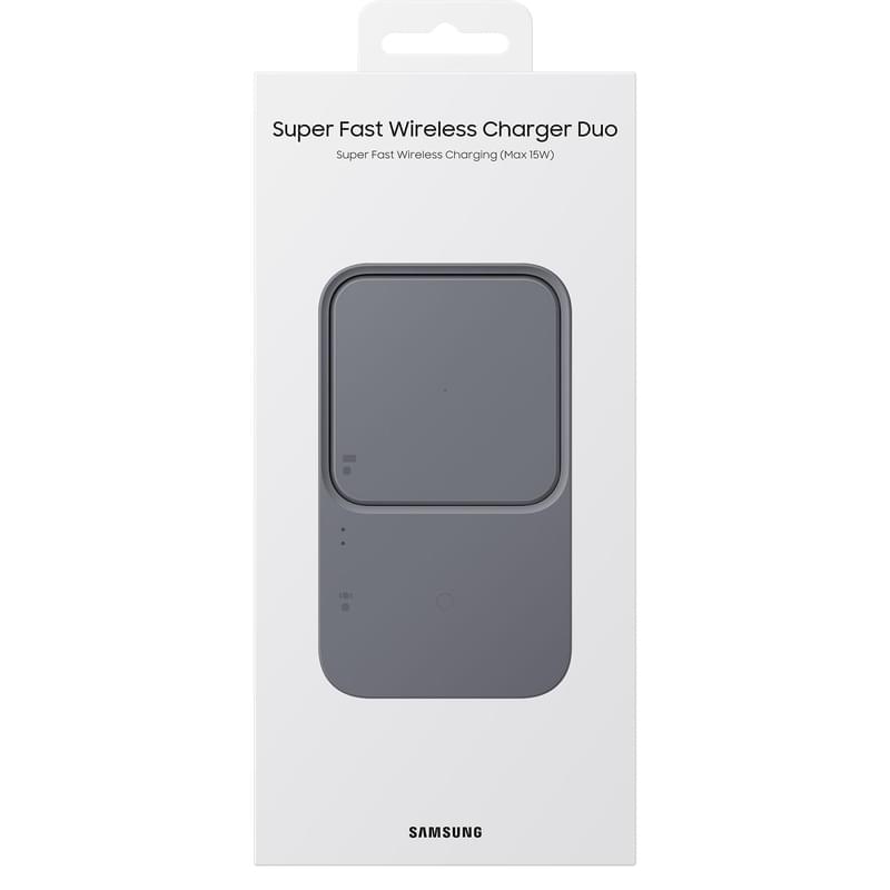Беспроводное зарядное устройство Wireless Charger Duo 15W, Samsung, Черный (EP-P5400BBRGRU) - фото #5, Technodom.kz
