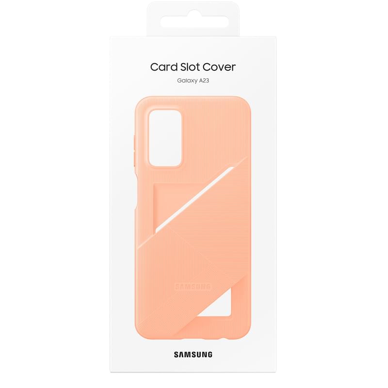 Чехол для Samsung Galaxy A23, Card Slot Cover, Peach (EF-OA235TPEGRU) - фото #6, Technodom.kz