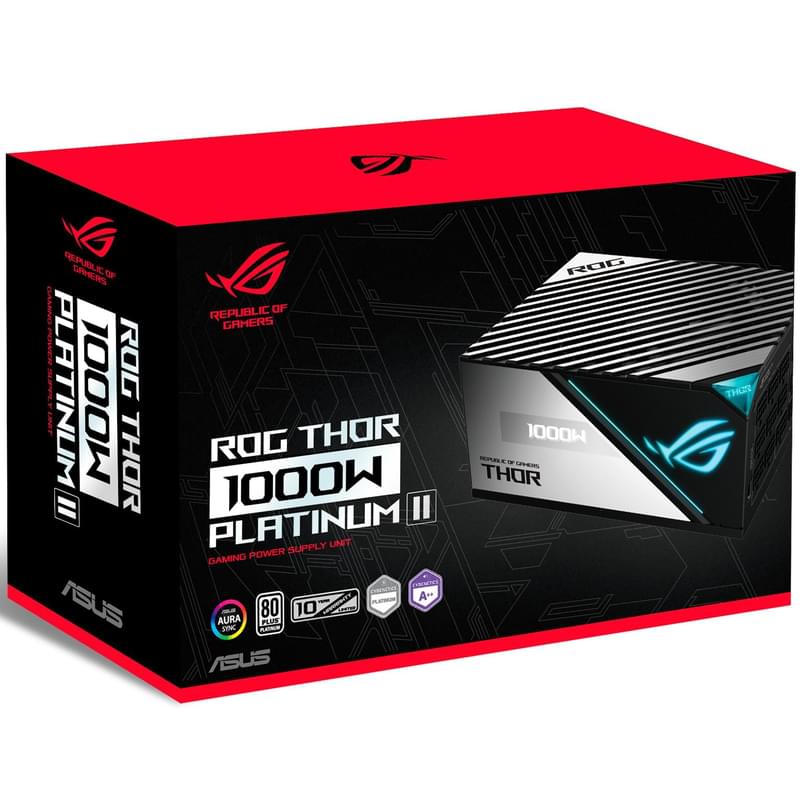 Блок питания 1000W Asus ROG THOR ATX 80 PLUS Platinum 8x6+2pin, 2x4+4pin (ROG-THOR-1000P2-GAMING) - фото #11, Technodom.kz