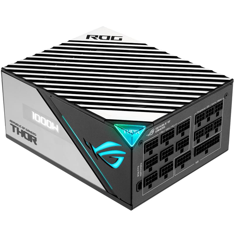 Блок питания 1000W Asus ROG THOR ATX 80 PLUS Platinum 8x6+2pin, 2x4+4pin (ROG-THOR-1000P2-GAMING) - фото #4, Technodom.kz